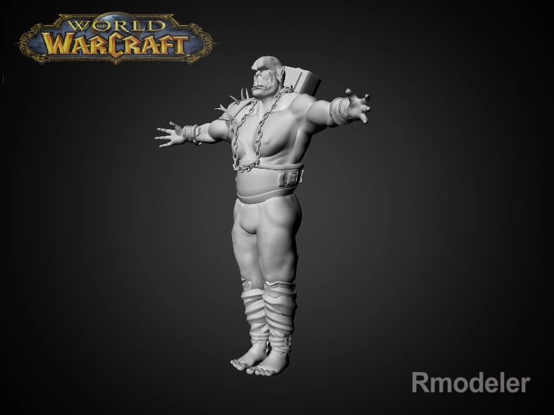 orcwarior trall 3D Model .c4d .max .obj .3ds .fbx .stl .blend 