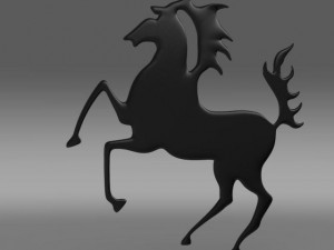 porsche horse logo 3D 모델