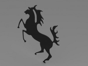 porsche horse logo 3D 모델