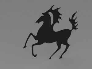 porsche horse logo 3D 모델