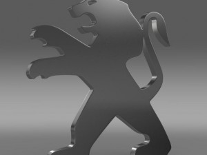 peugeot wheel logo Modello 3D