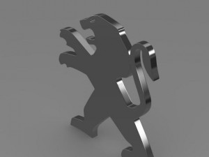 peugeot wheel logo Modello 3D