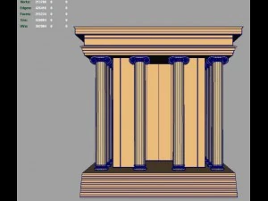 greek small temple 3D Model