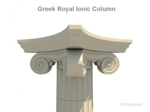 greek ionic royal column 3D मॉडल