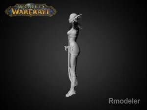 night elf luna 3D Model