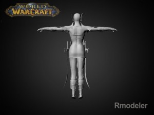 night elf luna 3Dモデル