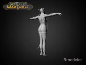 night elf luna 3D Model