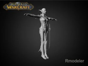 night elf luna 3D Model
