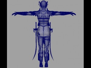 night elf luna 3Dモデル