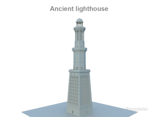 lighthouse 3D 모델 .c4d .max .obj .3ds .fbx .stl .blend 