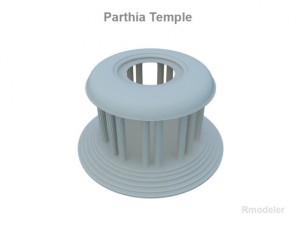parthia temple 3Dモデル