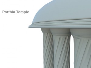 parthia temple 3Dモデル