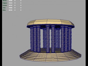 parthia temple 3Dモデル