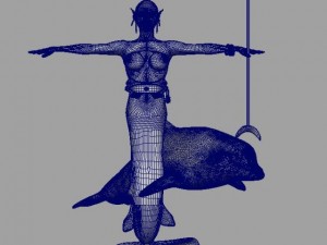 mermaid april 3D Model