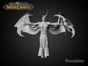 ca&ccedil;ador de dem&ocirc;nios illidan Modelo 3D