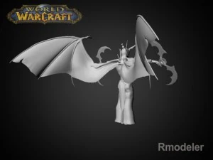 illidan demon hunter 3D Model