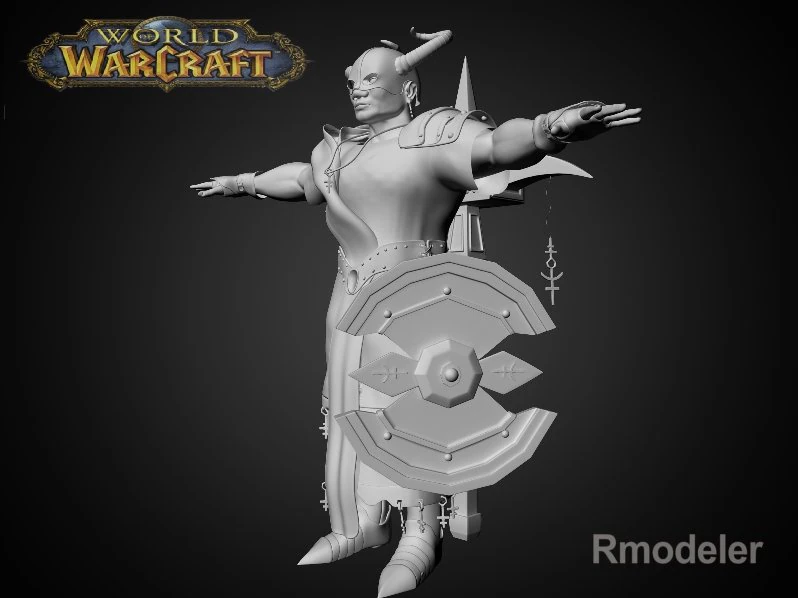 dwarf hammer 3D Model .c4d .max .obj .3ds .fbx .stl .blend