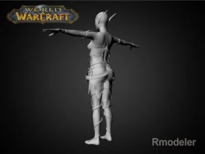 blood elf elaya 3D Model