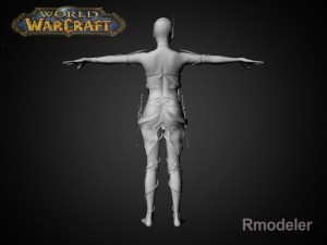 blood elf elaya 3Dモデル