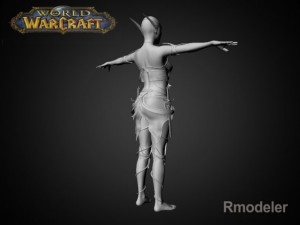 blood elf elaya 3Dモデル