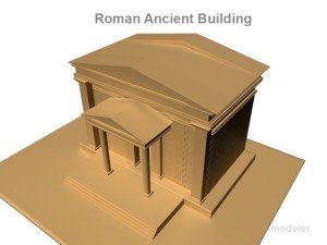 roman ancient building 3D 模型