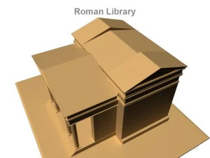 roman library 3D Model