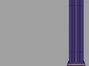 square column pedestal 3D 모델