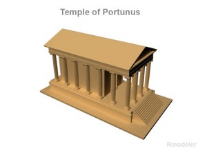 temple of portunus 3D Model