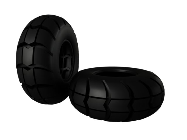 big foot tire 3D 模型 .c4d .max .obj .3ds .fbx .stl .blend