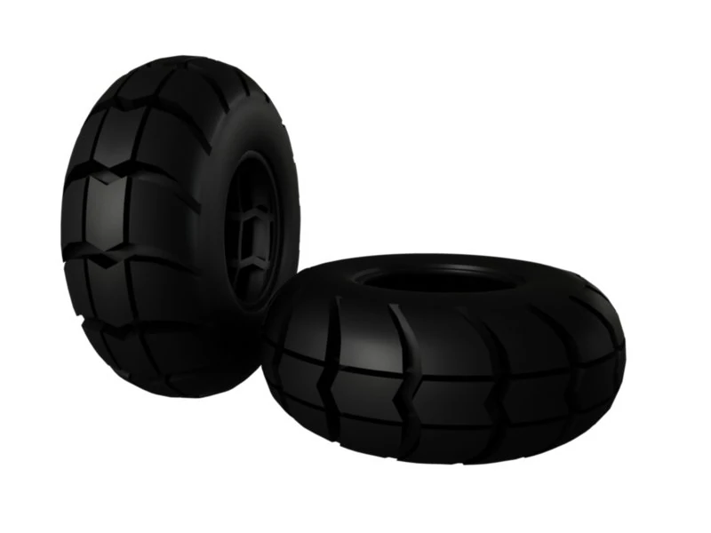 big foot tire 3D Model .c4d .max .obj .3ds .fbx .stl .blend