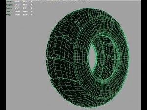 big foot tire 3D Model