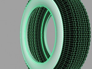 classic vintage tire 3D Model