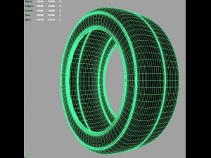 drift racing tire 3D Model