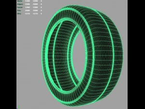 drift racing tire 3D Model