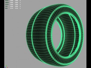 drift sport tire 3D Модель
