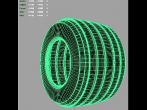 f1 bridgestone tire 3D Model