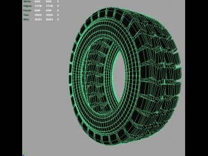 heavy vehicle tire 3D Модель