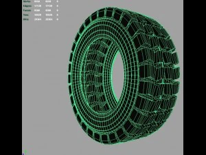 heavy vehicle tire 3D Model