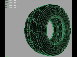 indastrial tire 3D Model
