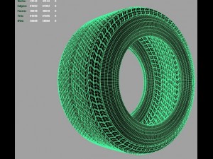 indy car tire 3D Model