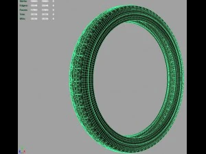 moped vintage tire 3D Model