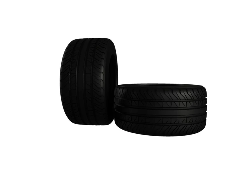 muscle car tire 3D Model .c4d .max .obj .3ds .fbx .stl .blend