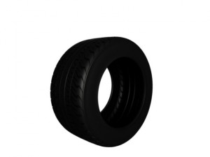 muscle car tire 3D Модель
