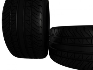 muscle car tire 3D Модель
