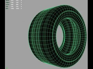 मसलकार स्पोर्ट टायर 3D मॉडल