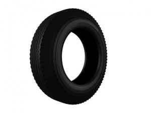 oldest car tire 3D Model