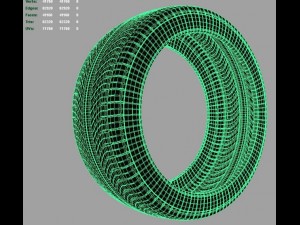 rain tire Modelo 3D