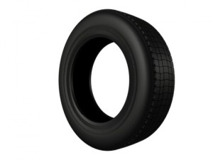 truck car tire Model 3D