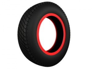 vintage classic sport tire 3D Model