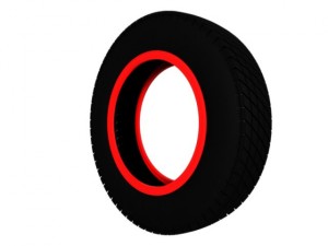 vintage classic sport tire 3D Model